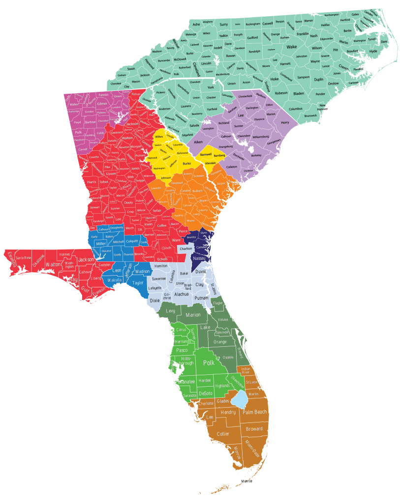 Southeast Pump Territory Maps