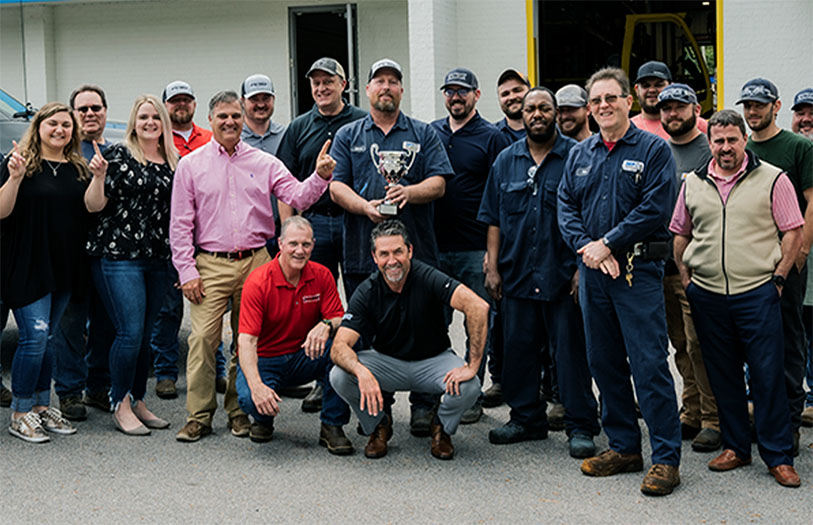 The team at Southeast Pump Specialist gathered together for a group photo, celebrating teamwork and dedication to delivering high-quality industrial pump products and services.